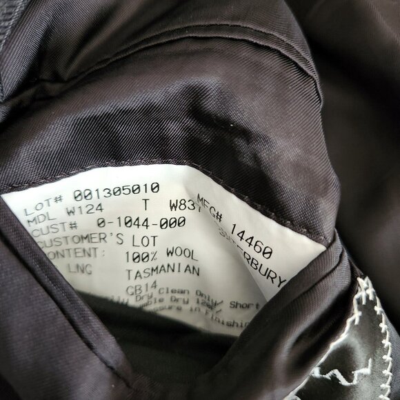 Hickey Freeman x Loro Piana Suit Wool Tasmanian Super 120s Pinstripe 43L Gray - Picture 10 of 16